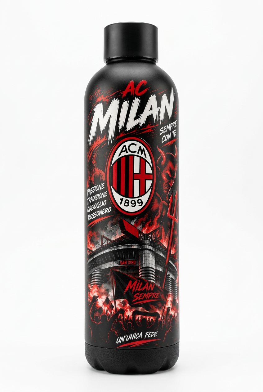 Borraccia AC Milan In Acciaio Inox 750ml