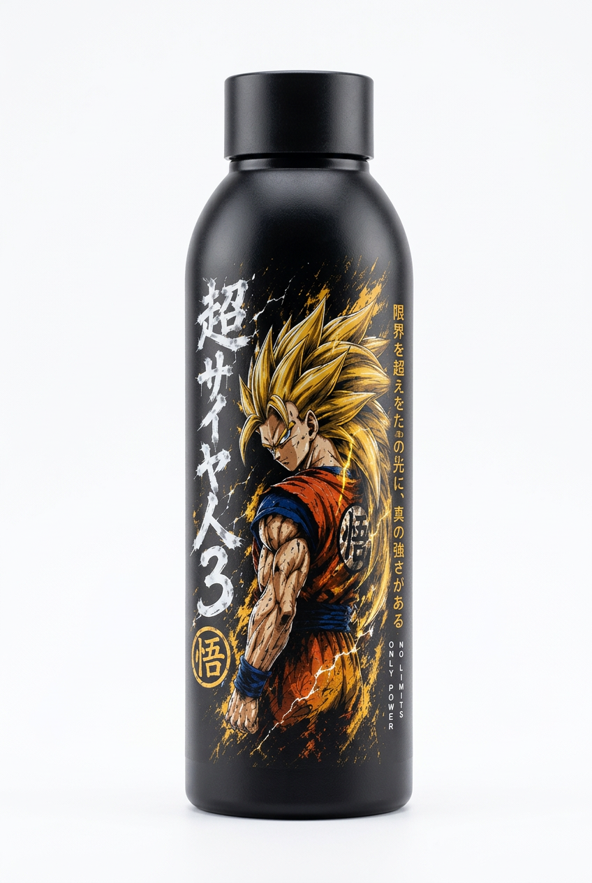 Borraccia Goku SSJ3 In Acciaio Inox 750ml
