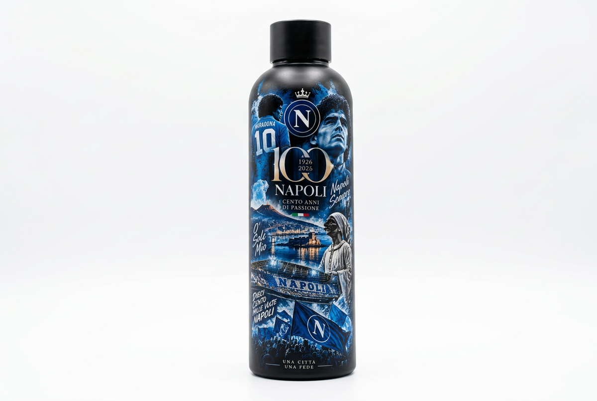 Borraccia Centenario Napoli II In Acciaio Inox 750ml